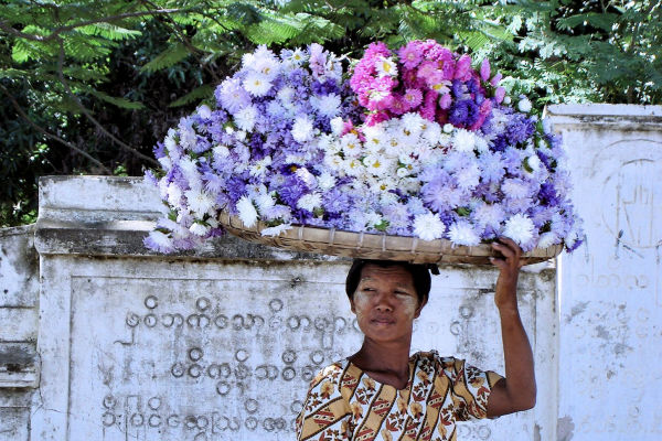 vendeuse de fleurs