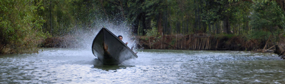 Sampan à plein gaz