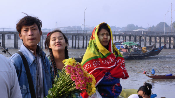 passagers et fleurs