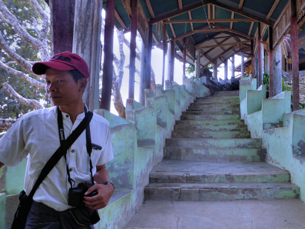 L'escalier vers le temple