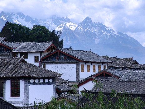 Vue Gnrale de Lijiang depuis les hauteurs