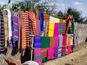 Textile au marché de Chencha