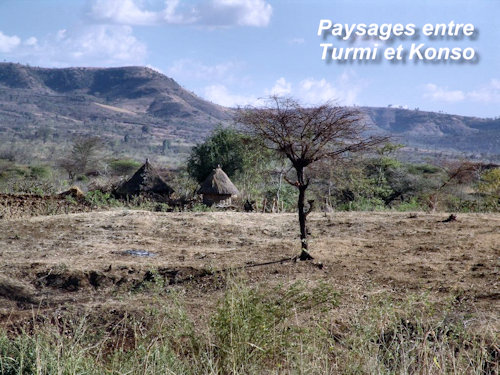 Paysage entre Turmi et Konso