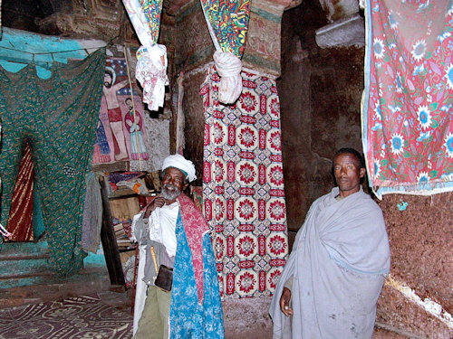 Intérieur d'une église monolithe