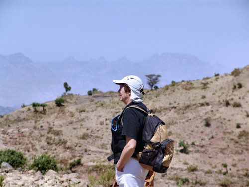 Martine dans le Simien