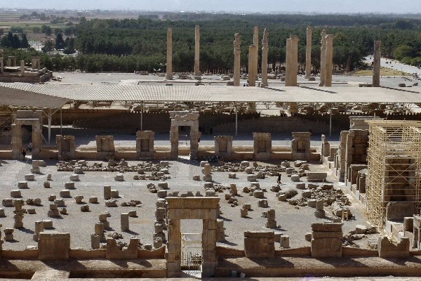 Vue d'ensemble du site de Persépolis