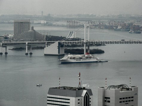 Baie de Tokyo depuis Shimbashi 