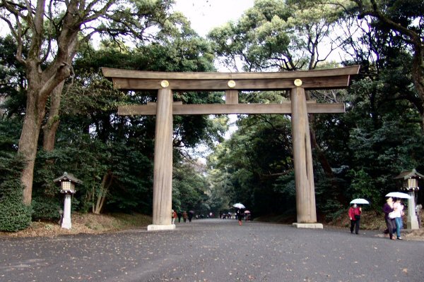 Tokyo - Torii gant du parc du Meiji