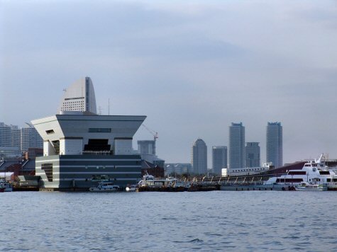 Vue du port de Yokohama