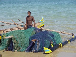 Filets sur la barque