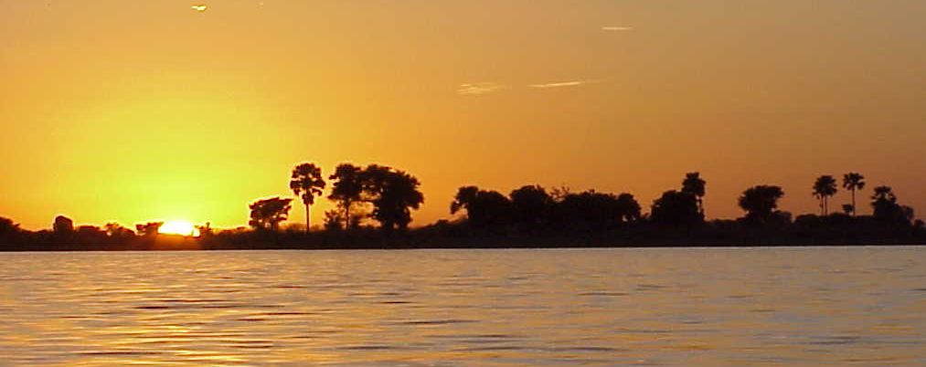 Niger au soleil couchant