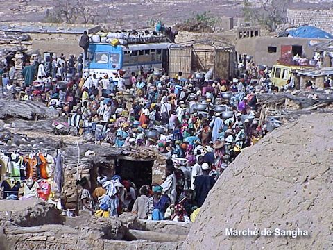 Marché de Sangha