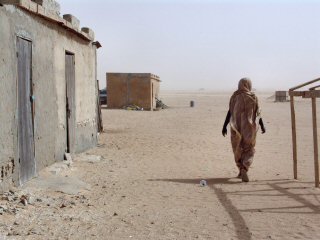 Place nette en fin de tempte de sable