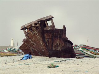 Epage sur la plage de Nouakchott