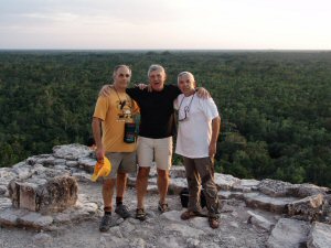 La forêt tropicale du haut de la pyramide de Coba