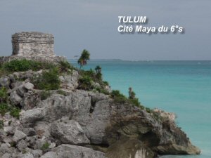 Site de Tulum en bord de mer