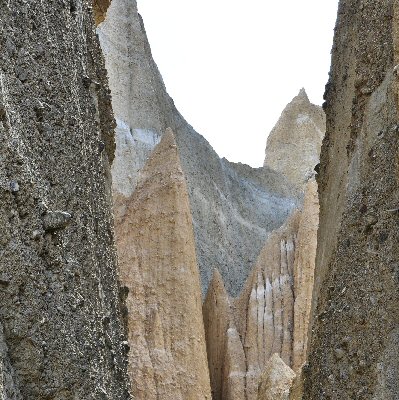 Détail de la falaise