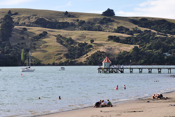 Akaroa : la plage