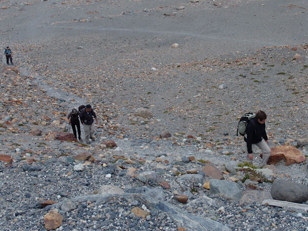 la dernière rampe avant le lac glacière