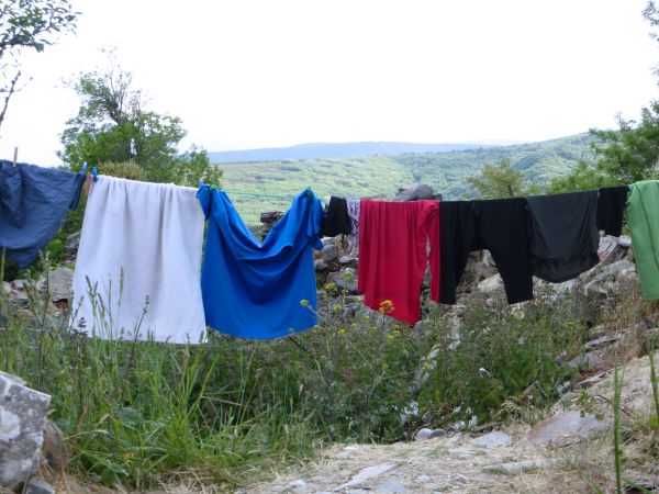 Foncebadon : linge qui sèche