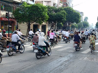 le flot de motos