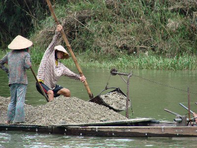 Extraction de sable